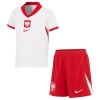 Conjunto (Camiseta+Pantalón Corto) Polonia Primera Equipación Euro 2024 - Niño
